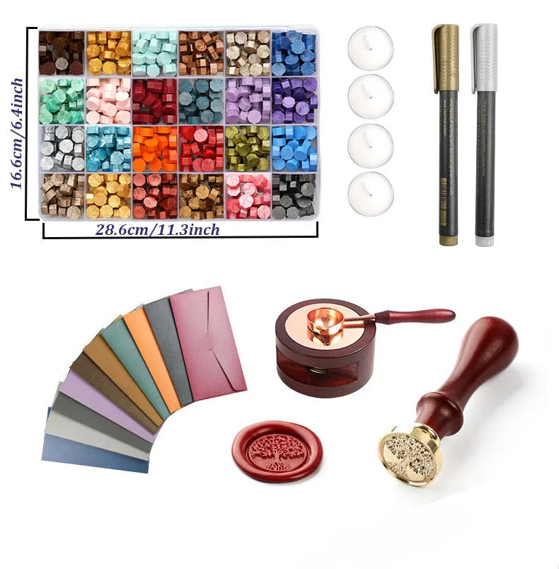Wax Seal Stamp Set with Wax Pe - Wax Seal Stamp Set review and price